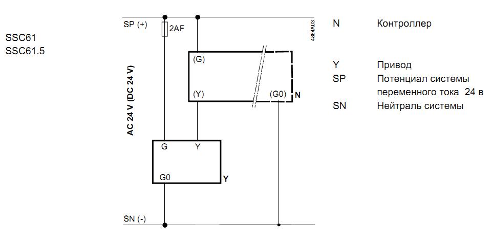Электрическая схема SSC61 и SSC61.5