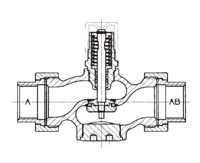 Двухходовой регулирующий клапан RV111